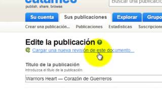 Como Actualizar Archivos en Calameo Como Actualizar Archivos en Calameo