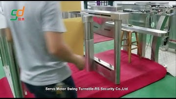 Barcode Scanner Glass Turnstile,Swing Gate,Slim Doors Solution-RS Security Co.,Ltd