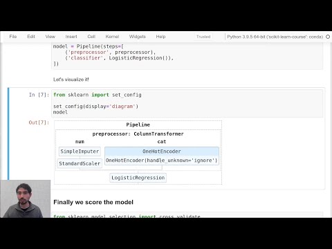 Visualizing scikit-learn pipelines in Jupyter