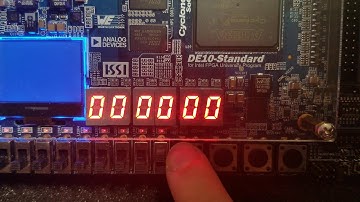 Stopwatch on DE10-Standard using Verilog
