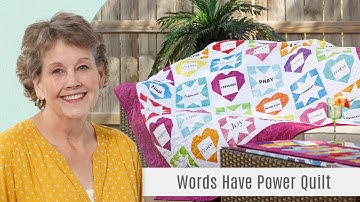 How to Make a Words Have Power Quilt - Free Quilting Tutorial