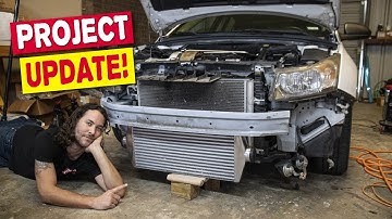 Project Update! Mocking up the eBay Intercooler, Custom Intake manifold, intake, and Fuel System.