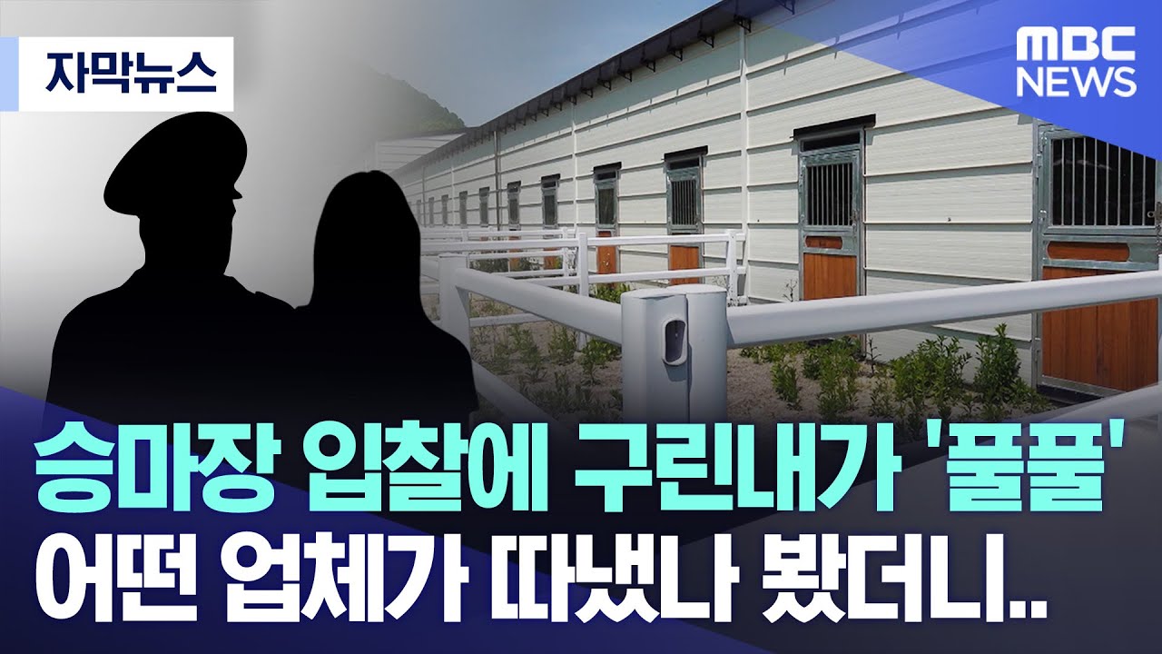 [자막뉴스] 승마장 입찰에 구린내가 '풀풀' 어떤 업체가 따냈나 봤더니.. (MBC뉴스)