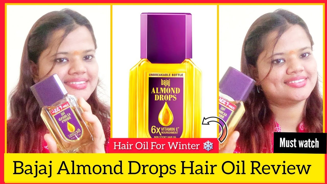 Bajaj Almond Drops Hair Oil Review ✨ Almond Oil For 2x Hair Growth 📈 How to use , price & benefits