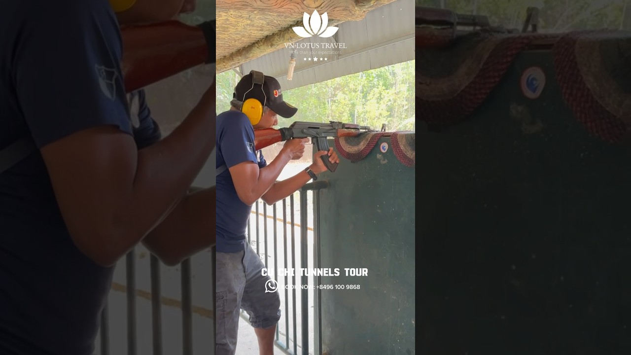 Experience shooting in the Dao Dao Cu Chi tour with VN Lotus Travel💪
