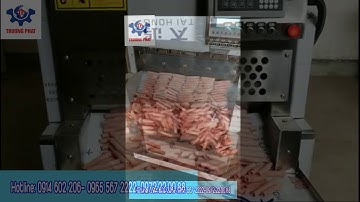 Máy thái thịt bò đông lạnh công nghiệp sản lượng lớn!