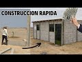 Como hacer casa en 10 horas usando placas de concreto  bloques de hormigon prefabricado