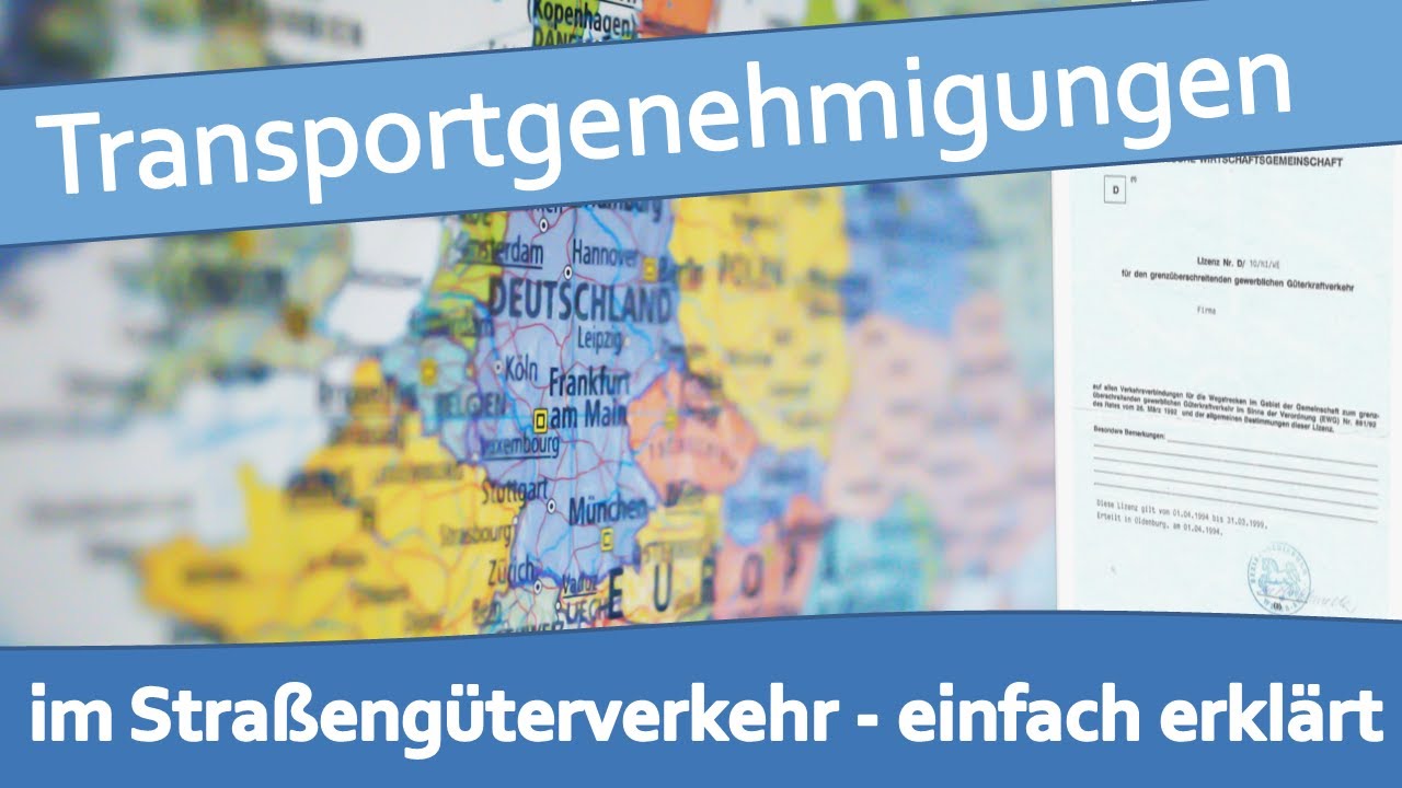 Update Transportgenehmigungen und Lizenzen im Güterkraftverkehr!