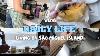 Vlog/ Grocery Haul, Running Errands and Making Dinner and a Cake/ Living on São Miguel Island Azores