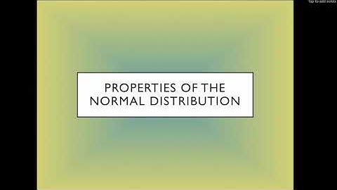Finite Math Section 7.6 Part 2, Normal Curve