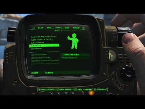Repair 3 Pipes Locations + Pull The Plug Quest, Fallout 4