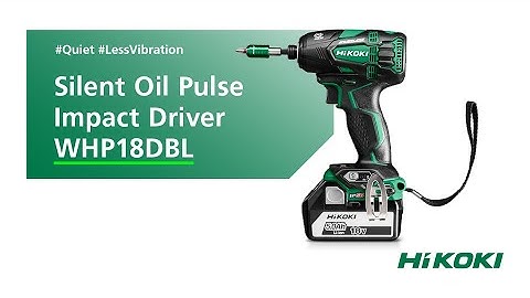 HiKOKI  WHP18DBL Cordless Oil Pulse Driver for powerful tightening and loosening performance