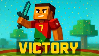 Insane 1v4 clutch in Bedwars Minecraft. #minecraft#pvp #cracked #bedwars #jartexnetwork#minecraft.
