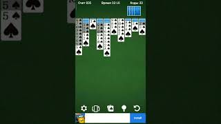 Spider Solitaire gameplay | Spider Solitaire для андроид | Карточные игры на андроид - #Shorts screenshot 1