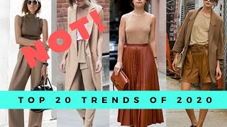 THE TOP 20 TRENDS OF 2020  NOT!!!!