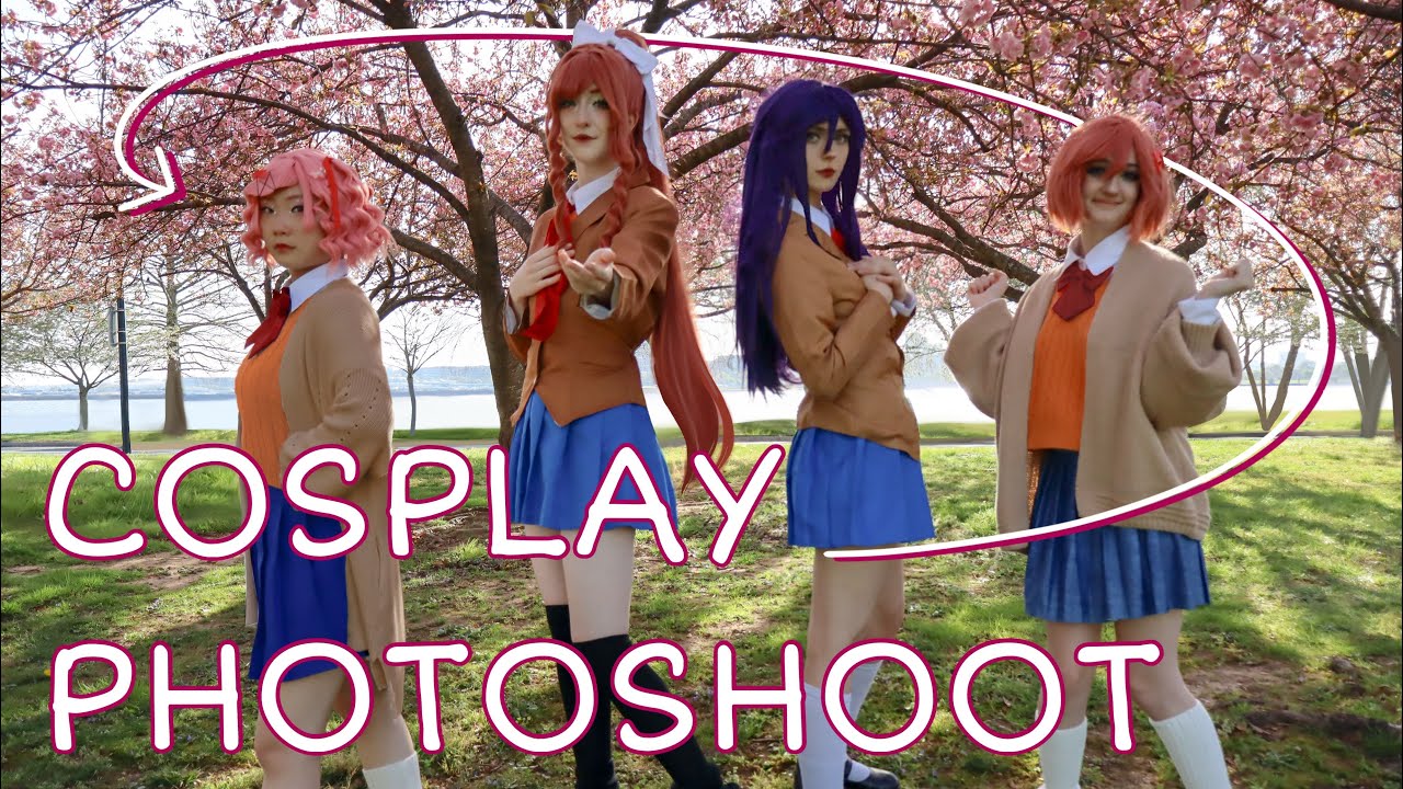 DDLC COSPLAY PHOTOSHOOT VLOG | DC cherry blossom
