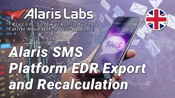 Alaris SMS Platform   EDR Export and Recalculation