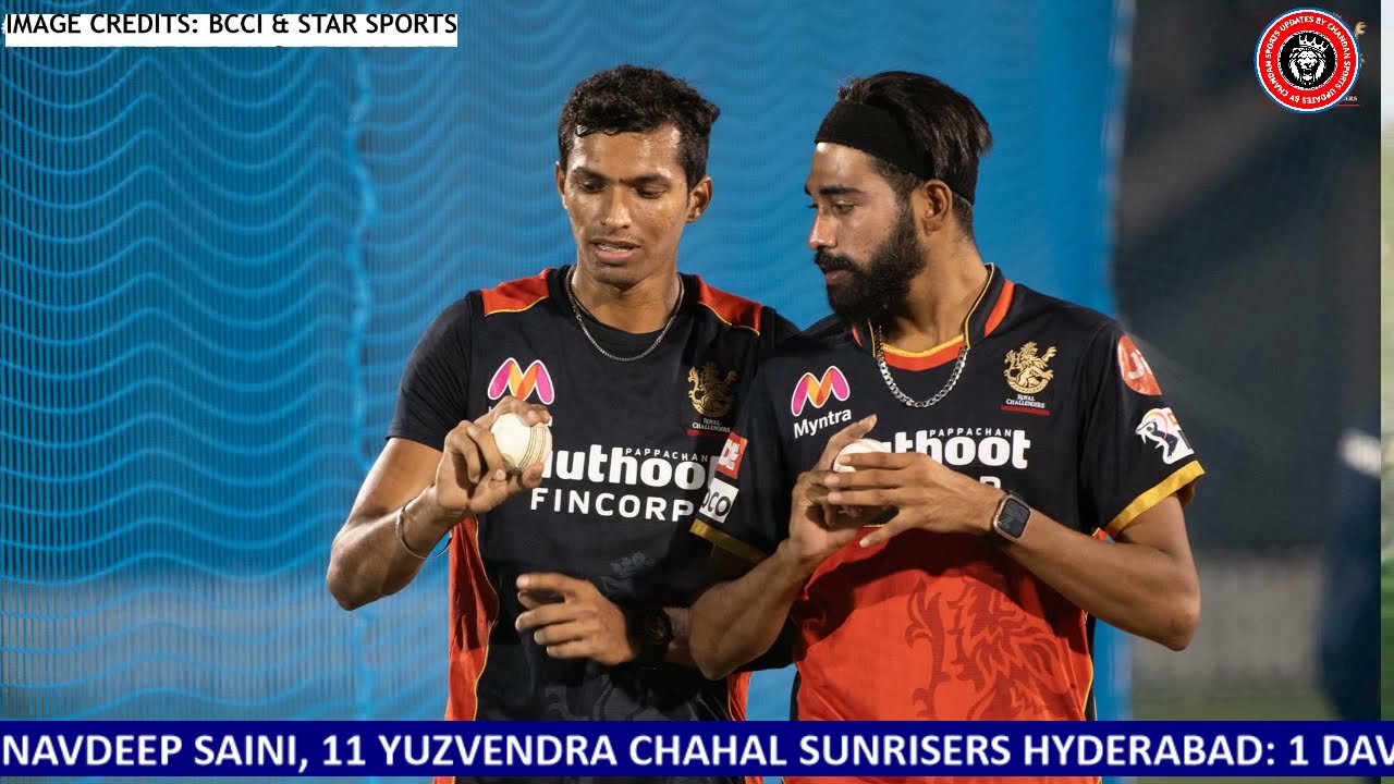IPL 2020 3rd Match Sunrisers Hyderabad vs Royal Challengers Bangalore Preview