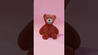 Teddy Bear - Sculpting, Texturing, Rendering | CG #Shorts