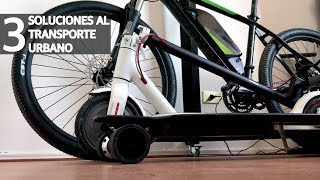 3 Medios de Transporte Eléctricos y Económicos para la Ciudad! Skate vs Scooter vs Bicicleta!