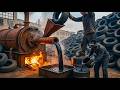 Inside a Mega Tyre Recycling Factory – How Scrap Tyres Become Useful Products