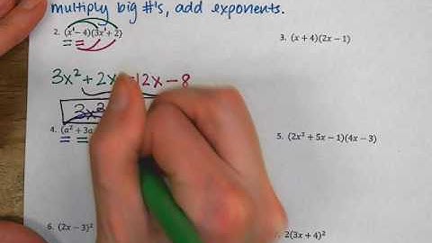 8.2 - 8.3 Video Notes