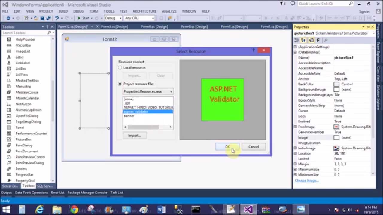 How to use PictureBox in windows form application - YouTube