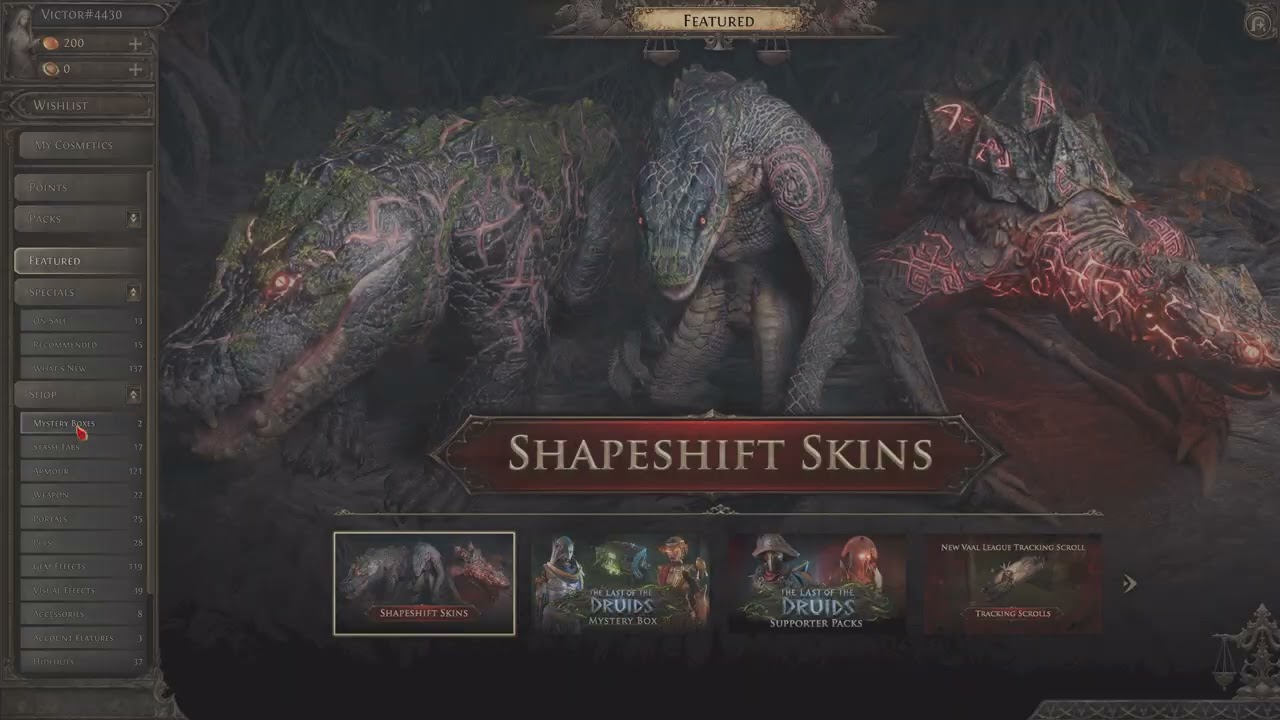 Path of Exile 2 The Last of the Druids Mystery Box Bundle Part 1