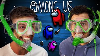 FUNNY AMONG US! Playing With Snorkel & Goggles On 😂