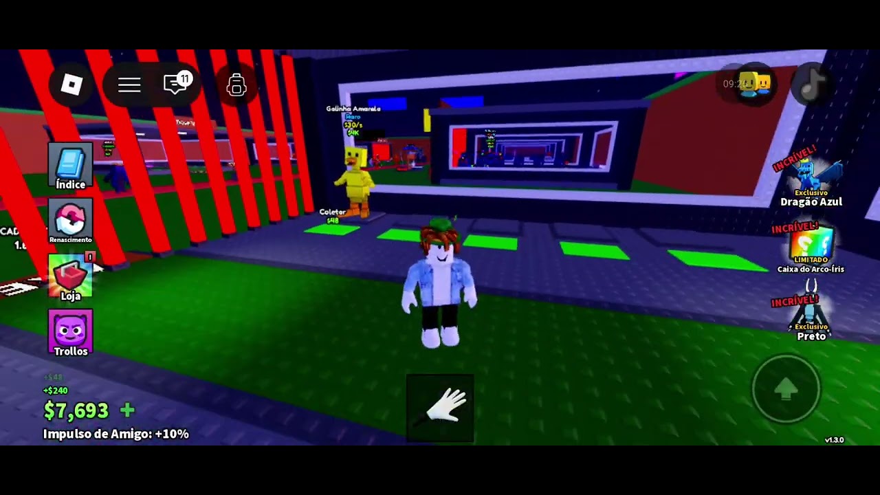 Elisa e Mateus jogam roube um brainrot do rainbow friends 