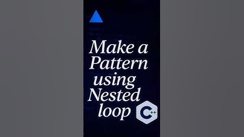 Nested Loops Explained with NumberTriangle Pattern | C++ Coding Vibes#shortvideo#codingforbeginners