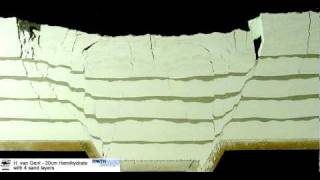 Open fractures in cohesive powder with sand layers (Structural Geology)