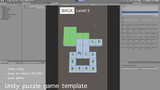 Unity puzzle game template