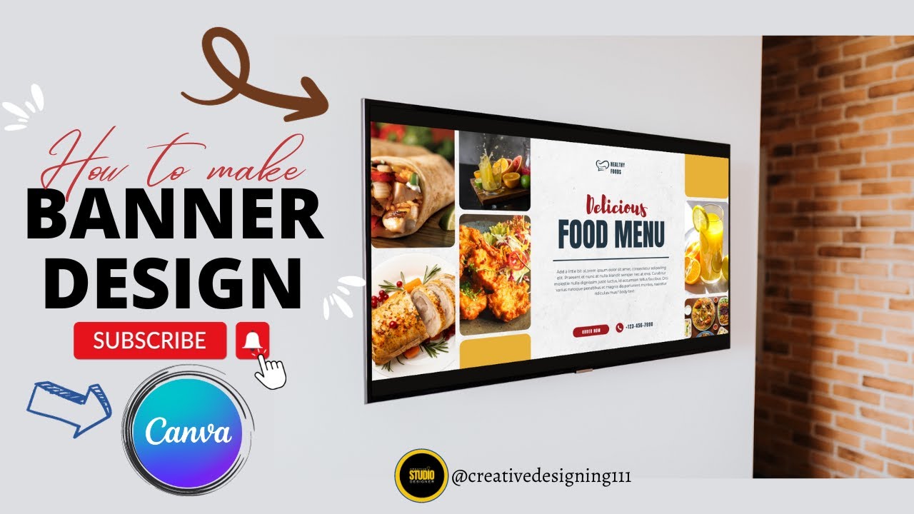 How to make Banner design in Canva | Design | Canva - YouTube