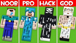 Minecraft Battle: SECRET MAZE BUILD CHALLENGE - NOOB vs PRO vs HACKER vs GOD in Minecraft!