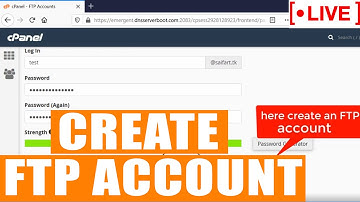 [🔴LIVE] How to create FTP account in cPanel?