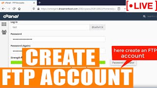 [🔴live] how to create ftp account in cpanel?