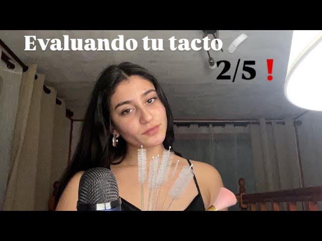ASMR Examen de los sentidos TACTO (mini serie parte 2/5)