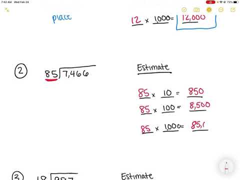 Use Estimation to Place the First Digit of a Quotient