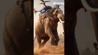 Elephant transportation using a drone #viralvideo #elephant #elephantvideo
