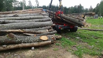 Forester Cranes Log Trailer