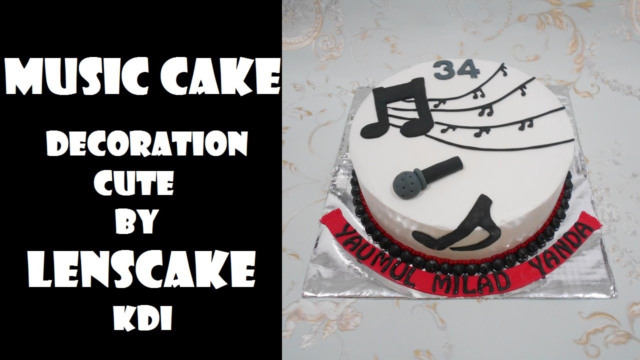 Music Cake Tutorial Easy Youtube