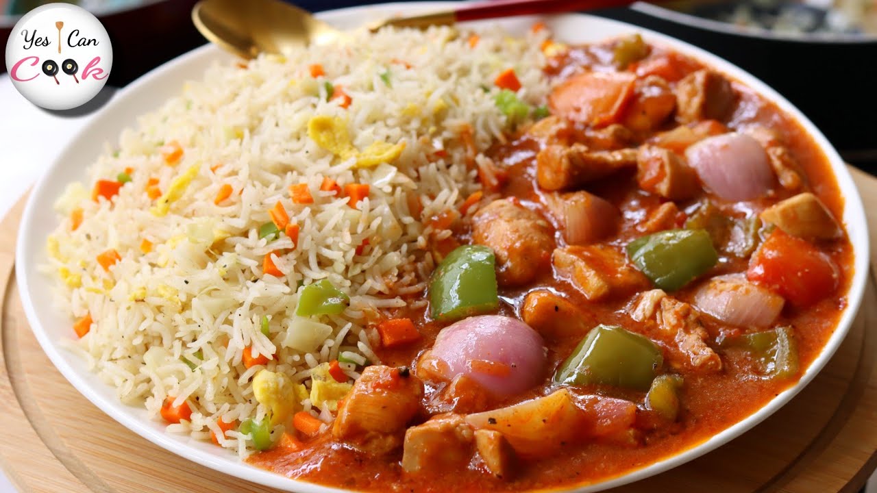 Chicken Shashlik With Fried Rice 100 Original Restaurant Recipe By