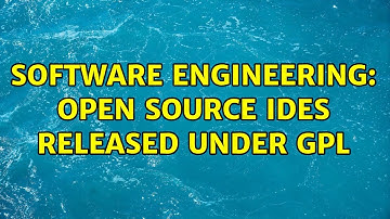Software Engineering: Open source IDEs released under GPL (2 Solutions!!)