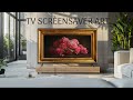 Vintage Pink Hydrangeas Painting | Gold Frame TV Art | TV wallpaper Art | TV Screensaver Art | 2Hrs