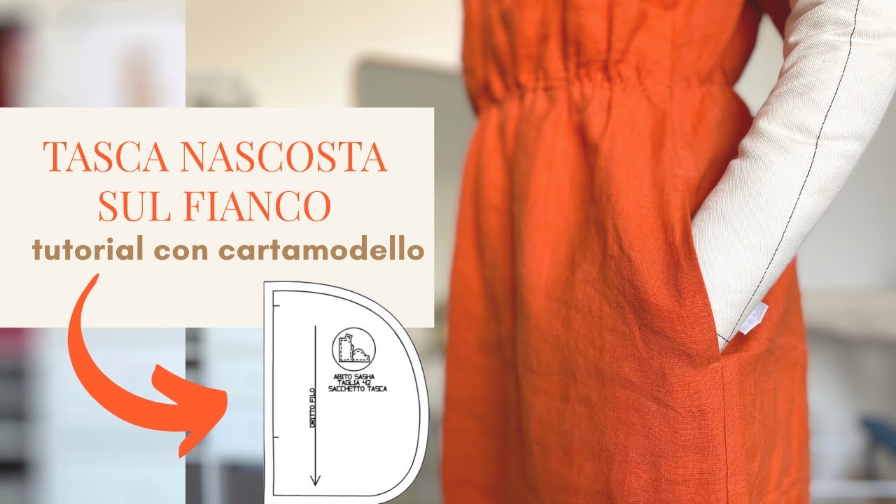 Tutorial di cucito: come realizzare una tasca nascosta sul fianco con @masharossa
