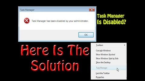 How to enable/disable task manager| enable task manager disabled by administrator |Tech Geek