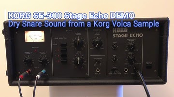 Korg SE-300 Stage Echo tape delay demo. Has Reverb like Roland RE-201 Space Echo