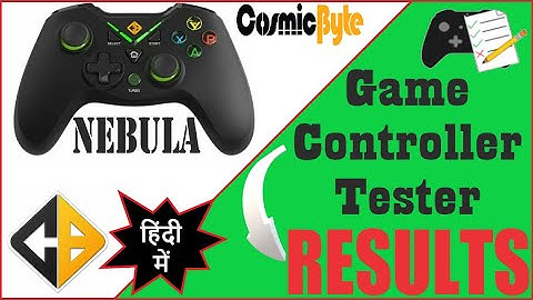 Cosmic Byte Nebula Gamepad || Testing on the Game Controller Tester Application || HINDI VIDEO