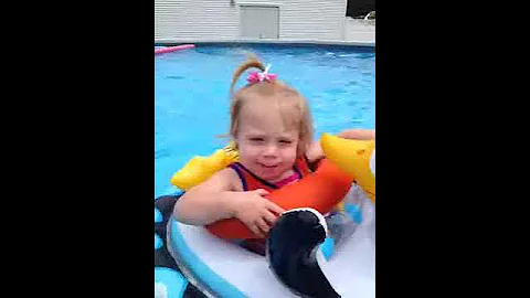 Alexis swimming